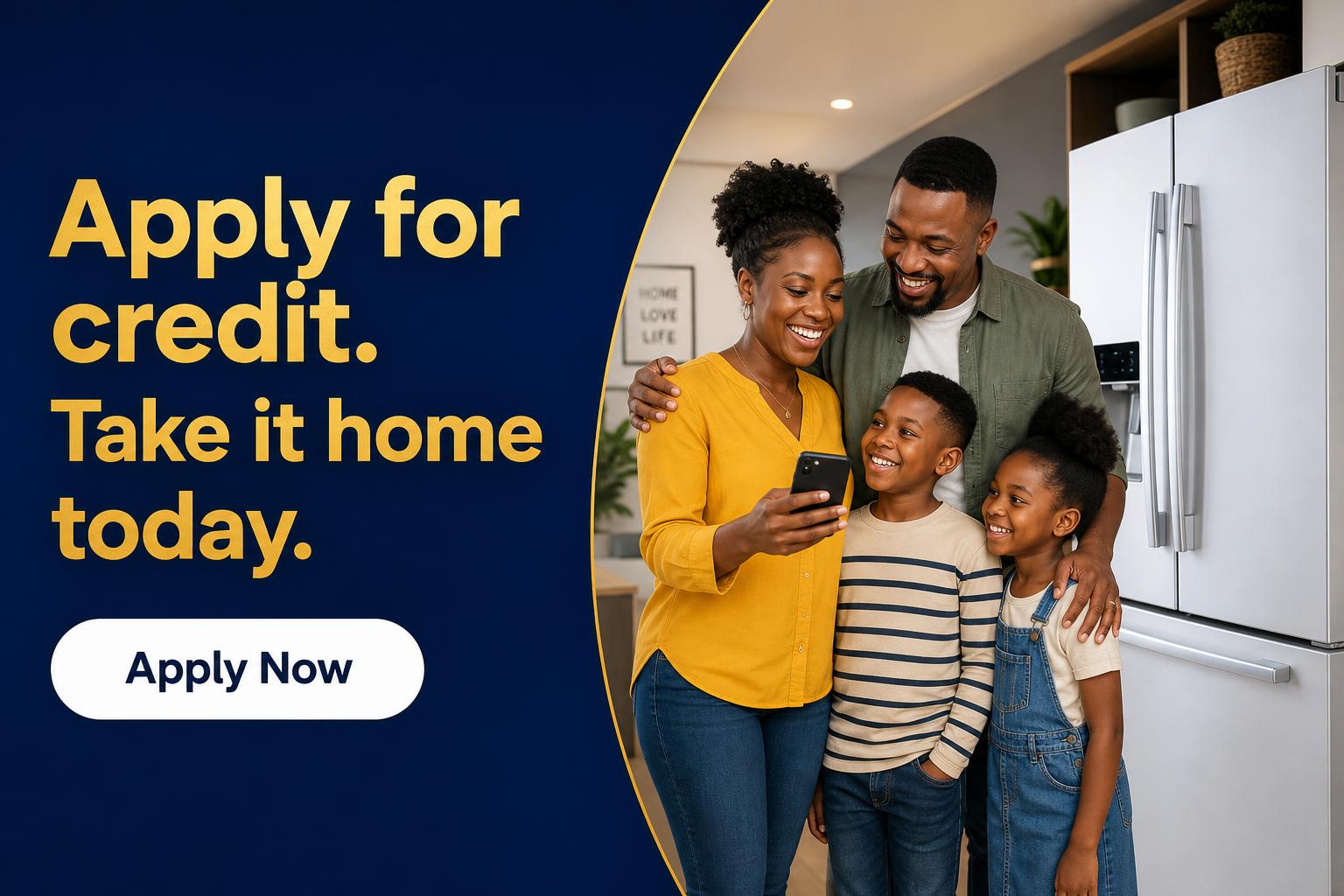 Apply for credit, take it home today